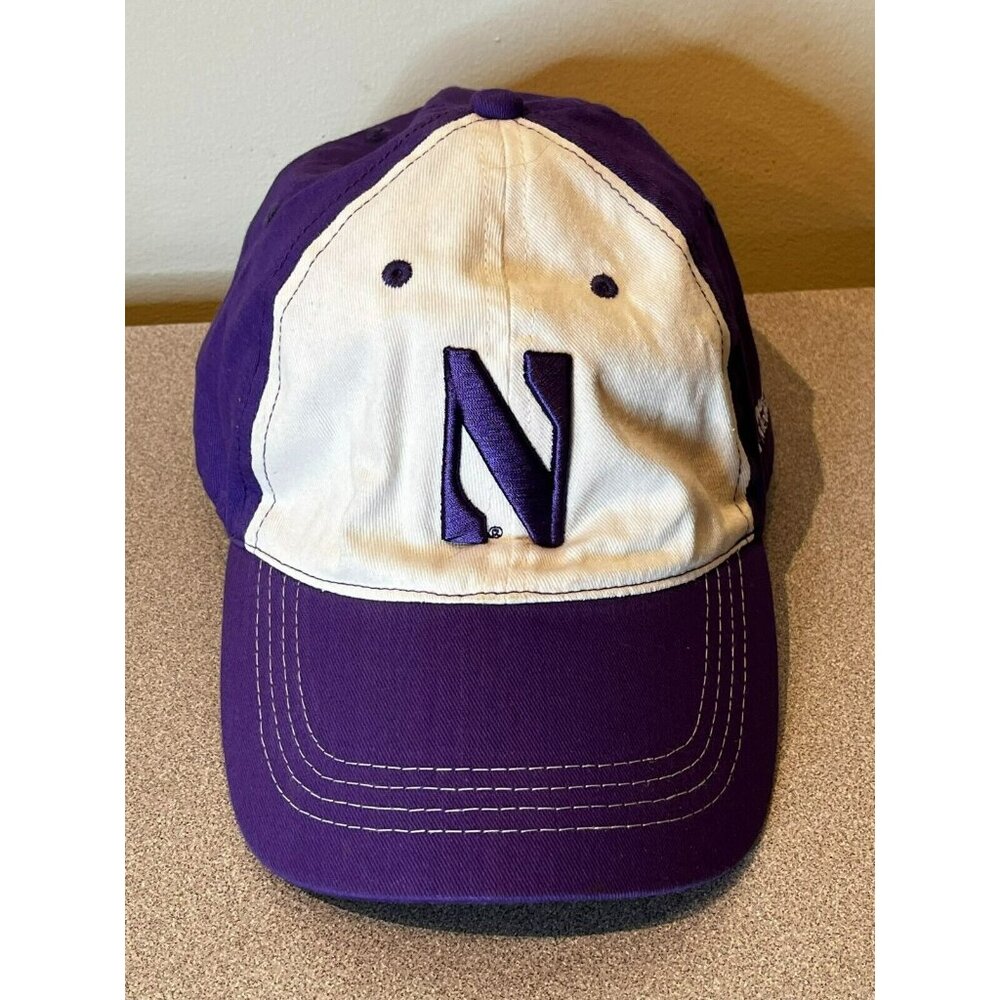 Northwestern Wildcats Baseball Hat Cap White Chicago Big Ten Team Go Cats Next